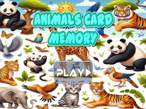 Cartas de Animais Memória