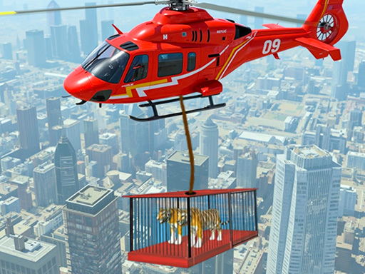 Jogo de Resgate de Helicóptero Animal