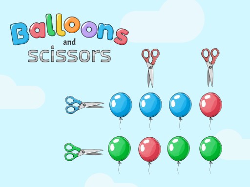 Balões e Tesouras