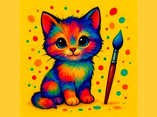 BTS Gato Fofo Colorindo
