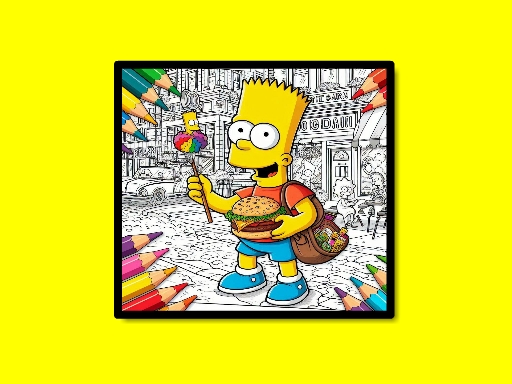 Livro de Colorir BTS Simpsons