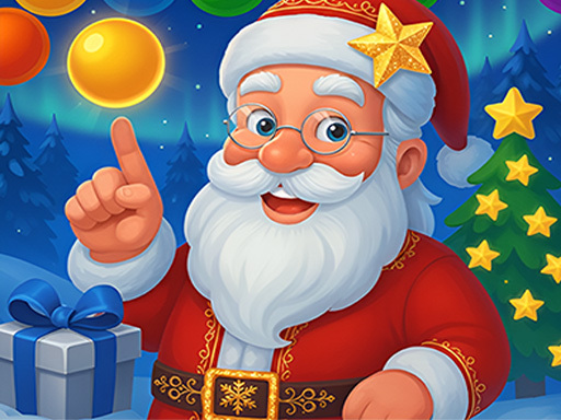 Jogo de Tiro de Bolhas de Natal