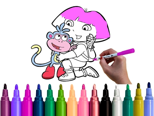 Hora Divertida de Colorir com a Dora