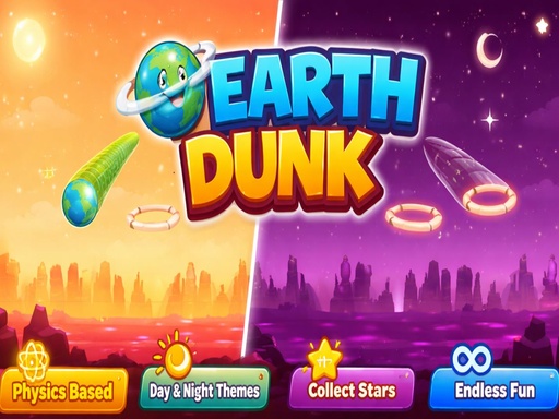 Jogo de Arcade Física Earth Dunk