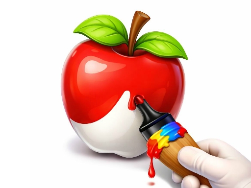 Livro de Colorir de Maçã Fácil