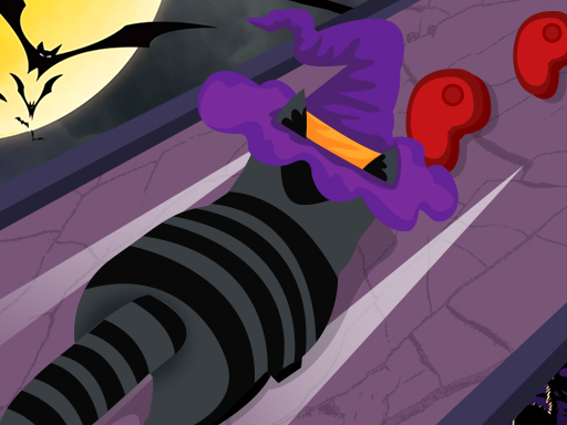 Corrida de Halloween Evolução do Gato