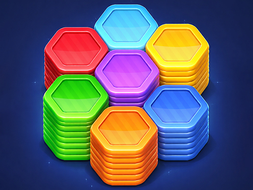 Jogo de Empilhamento de Cores Hexa