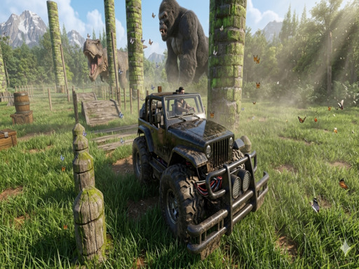 Simulador de Jeep na Selva