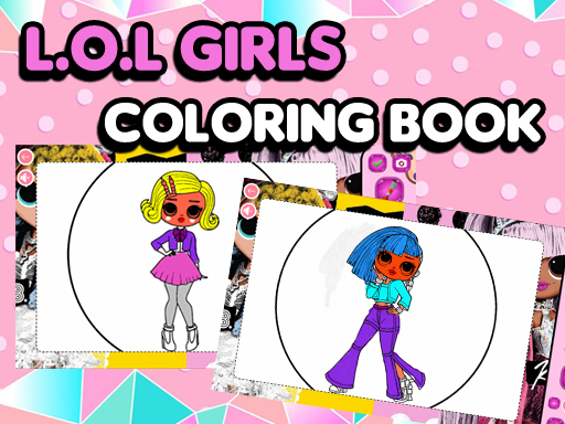 L.O.L OMG Girls Livro de Colorir