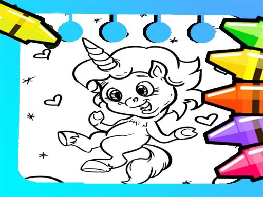 Páginas para Colorir de Unicórnios Mágicos