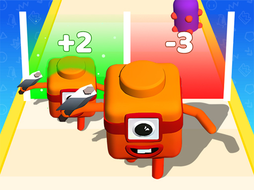 Jogo de Corrida 3D Merge Number Cube
