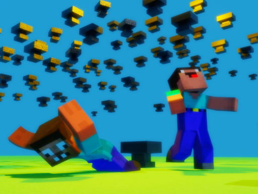 Noob vs Pro Mas Chuva de Bigornas Minecraft