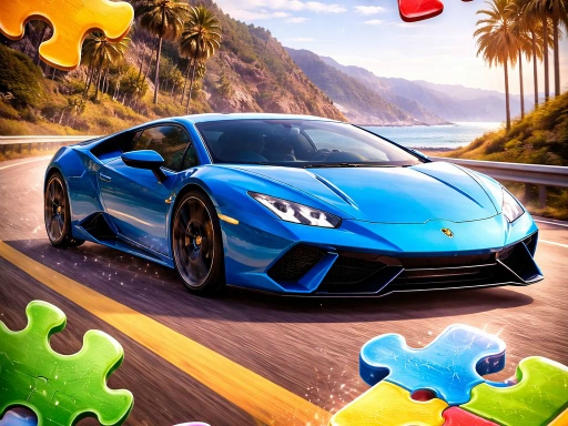 Tempo do Quebra-Cabeça de Carros de Corrida