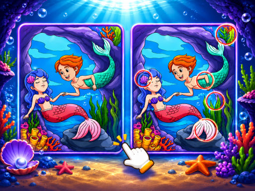Encontre as Diferenças das Sereias Místicas