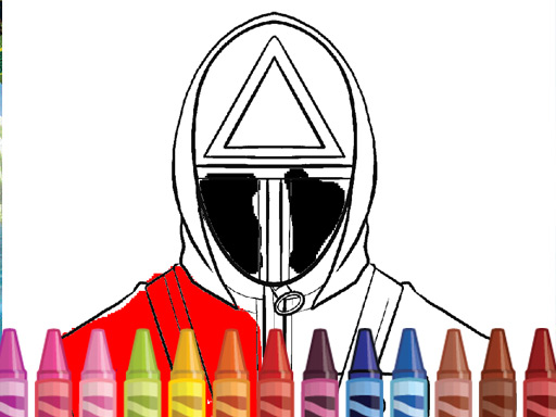 Rodada de Colorir do jogo Squid
