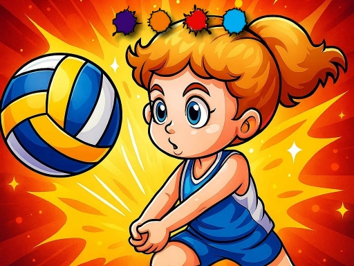 Diversão Colorindo Vôlei