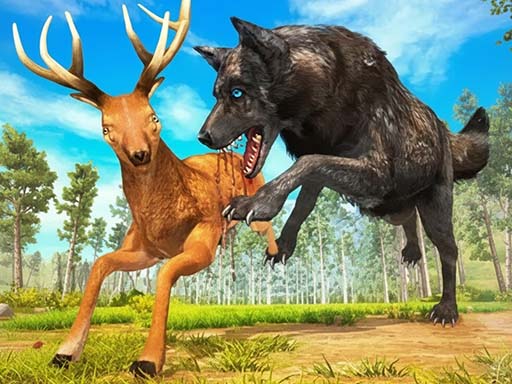 Simulador de Lobo Caça na Floresta 3D